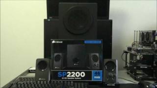 Corsair SP2200 21 Speakers Review [upl. by Ayrad8]