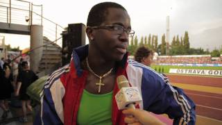 Dayron Robles  interview after the race [upl. by Llednahc]