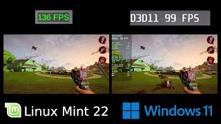 Postal Brain Damaged  Linux Vs Windows  Side by Side Comparation GTX 1650 Super [upl. by Yleik]