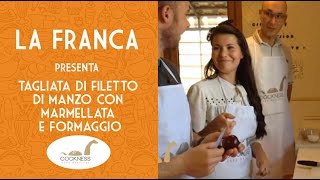 Tagliata di filetto di manzo con marmellata e formaggio  by LaFranca [upl. by Shurlocke211]