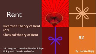 Ricardian Theory of Rent  Assumptions  Determination of rent  Criticism  Part2  EK [upl. by Vastah]