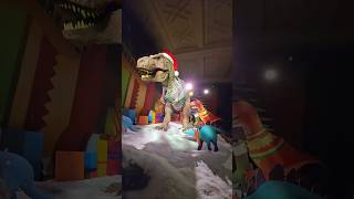 Roaring Dinosaur in Winter Adventure naturalhistorymuseum trending shorts reels foryou london [upl. by Aimo]