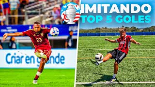 Recreando el TOP 5 MEJORES GOLES de la COPA AMÉRICA [upl. by Annahtur308]