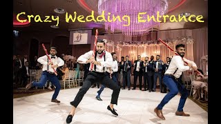 CRAZY GROOMSMEN ENTRANCE  SILMAN SALEEM  BHANGRA  WEDDING [upl. by Akirdna478]