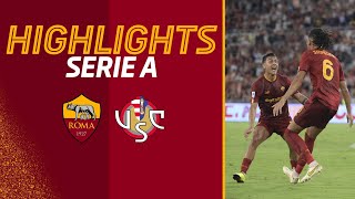 Roma 10 Cremonese  Serie A Highlights 202223 [upl. by Jestude]