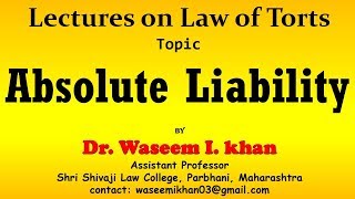 Absolute Liability  Bhopal Gas Leak Case [upl. by Hgielah946]