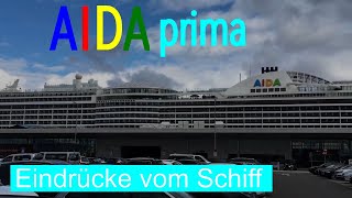 AIDA prima  Eindrücke vom Schiff und Boarding in Hamburg [upl. by Balthazar]