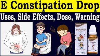 E constipation Drops Review Constipation drops  Uses Side Effects Dose warnings [upl. by Eisus459]