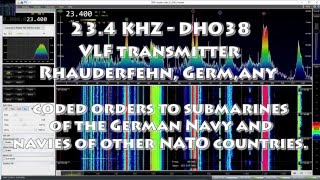 23400 KHZ  DHO38 VLF [upl. by Eceirahs]