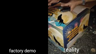 100s howling wolf firework cake factory vs reality [upl. by Russell]