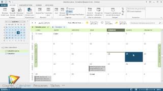 Tutoriel Outlook 2013  Gérer les affichages des calendriers  video2braincom [upl. by Andromache]