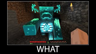 Minecraft wait what meme part 79 realistic minecraft warden [upl. by Murielle215]