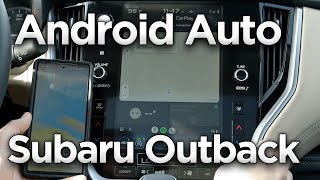 How to Connect 2024 Subaru Outback Android Auto [upl. by Clabo]