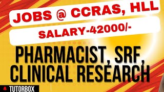 Vacancy for MPharm at CCRAS  Pharmacist Jobs at HLL  Clinical Research Job at IQVIA Thermofisher [upl. by Elinad]