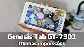 Tablet Genesis GT7301 minhas impressões [upl. by Aikehs]