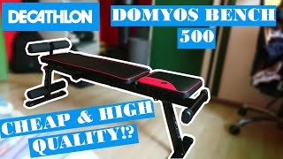 BEST CHEAP GYM BENCH  DOMYOS DECATHLON BENCH 500 REVIEW [upl. by Nomde105]