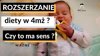 Rozszerzanie diety w 4 mcu  CZY TO MA SENS  Najnowsze badania oraz umiejętności rozwojowe w 4 mż [upl. by Gilpin]