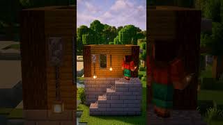 Minecraft Make a Fisherman house 🐠🏠shorts [upl. by Rodina]