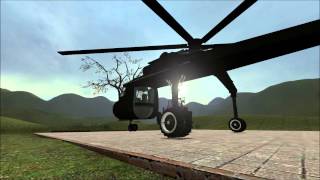 GMOD S64 Sikorsky Skycrane showcase [upl. by Enedan]