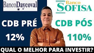 CDB 110 DO CDI OU CDB PRÉ FIXADO 12 AO ANO QUAL É O MELHOR INVESTIMENTO NESSE MOMENTO COM FGC [upl. by Murial]