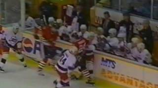 Bob Probert vs Jim McKenzie Dec 2 1995 [upl. by Inek]