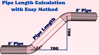 How to Calculate Pipe Length with Easy Method [upl. by Lauzon]