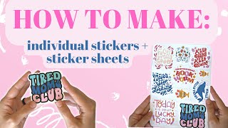 DIY Stickers How to make stickers with your Cricut [upl. by Eeltrebor]