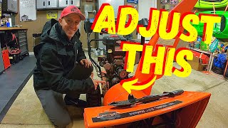 HOW TO ADJUST A SNOWBLOWER AUGER BELT TO THROW FARTHER [upl. by Bertina891]