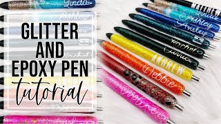 Glitter and Epoxy Pen Tutorial [upl. by Oicnevuj]