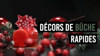 DÉCOR RAPIDE POUR BÛCHE DE NOËL 🍰 [upl. by Danielle275]