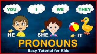 Pronouns  Pronoun for Kids  Pronouns for Grade 1  Pronouns in English Grammar [upl. by Attesor]