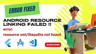 ERROR FIXED👍 Android resource linking failed  error resource xmlfilepaths not found  Flutter [upl. by Dygall]