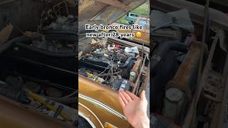 1973 Ford Bronco that sat for 28 years fired like new 😎 [upl. by Carola]