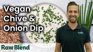 How to make a Vegan Chive and Onion Dip in a Vitamix Blender  Recipe Video [upl. by Oberstone396]