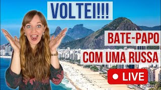 Voltei pro Brasil e pro YouTube Batepapo ao vivo [upl. by Salesin]