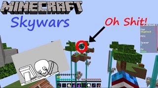 ENDER PEARL FAIL ☆ Minecraft Skywars [upl. by Oznohpla]