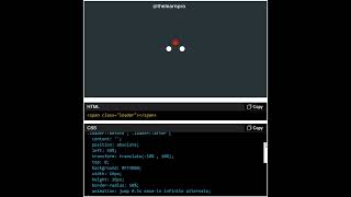 HTML  CSS  Loader Animation  Interactive Component  UI design  shorts ui uidesign [upl. by Eniawed]