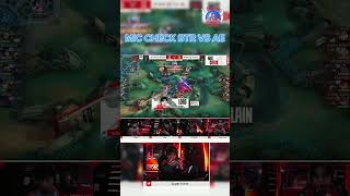 MIC check BTR VS AE mobilelegends mpl mlbb [upl. by Nisay794]