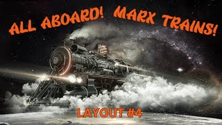 Marx One Train Layout 4 Front View 68quot Wide x 58quot Deep [upl. by Novonod]