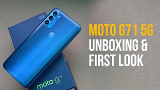 Moto G71 5G Unboxing amp First Look The Budget AllRounder [upl. by Boelter723]