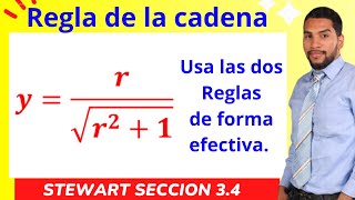 DERIVADA de un COCIENTE con RAIZ en el denominador usando las REGLAS de la CADENA y del COCIENTE [upl. by Ilyse]