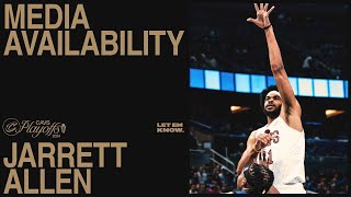 Jarrett Allen  Cavs at Magic Game 3 Post Game  4252024 [upl. by Annuaerb]