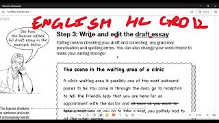 English Home Language Grade 12 Descriptive Essay September [upl. by Naasar387]