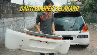 Ganti Bumper Belakang si Brio  Cara Membersihkan Bekas Sealer di Mobil dengan Cepat [upl. by Tema]