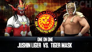 WHAT A MATCH  Jushin Liger vs Tiger Mask  WWE 2K24 [upl. by Prussian]