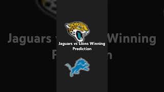 Jaguars vs Lions Winning Prediction [upl. by Crispas]