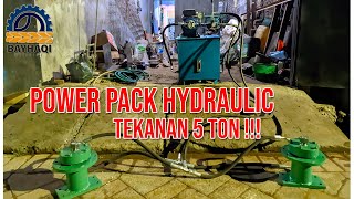 Power Pack Hydraulic Tekanan 5 Ton  2 Hydraulic [upl. by Coralie935]