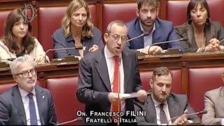 FILINI quotVERGOGNATEVI LOPPOSIZIONE CHIEDE ALLUE DI SANZIONARE I CITTADINI ITALIANIquot [upl. by Drofxer]