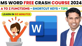 Microsoft Word in Just 60 Minutes Complete Microsoft Word Tutorial in Hindi 2024 MS Word Course [upl. by Neeruam494]