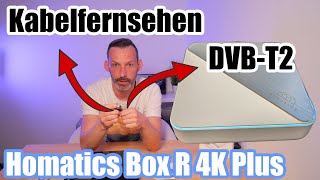 DVBT2 und Kabelfernsehen mit der Homatics Box R 4K Plus nutzen  Android TV Box [upl. by Chrysler]